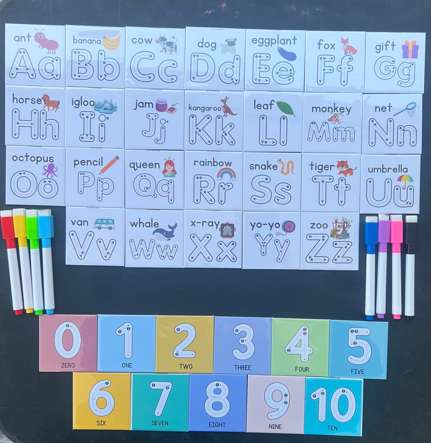 ABC 123 Magnet Set - Dry erase